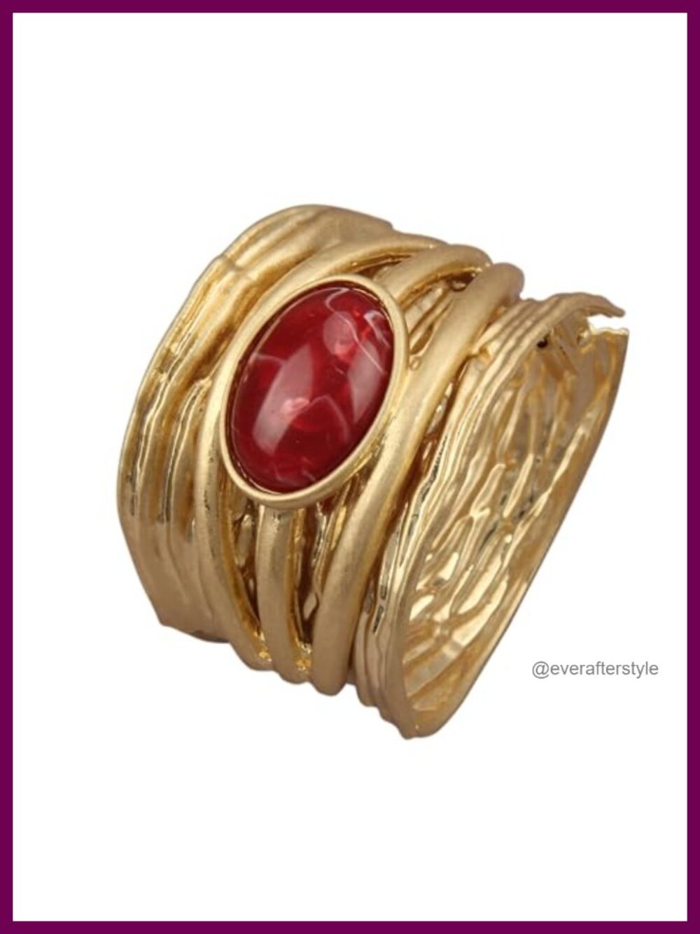 Chunky Gold Cuff Bracelet Large Bangle for Women Statement Jewelry Gift